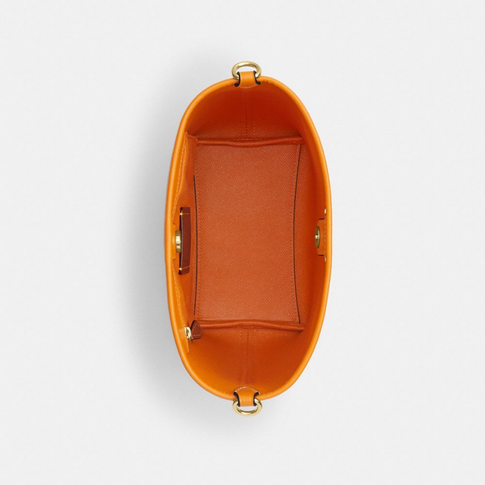 COACH®,City Bucket Bag In Signature Canvas With Star Charm,,Inside View,Top View
