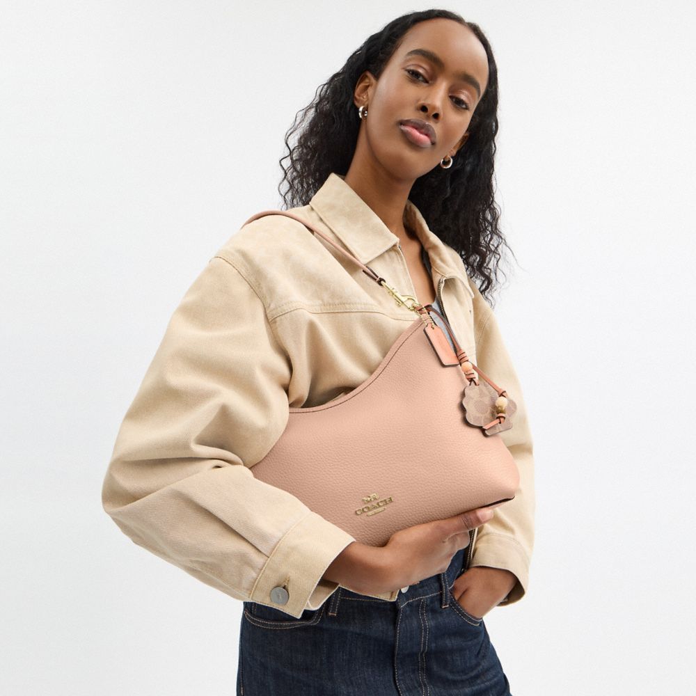 COACH®,Laurel Shoulder Bag With Shell Charm,,Detail View