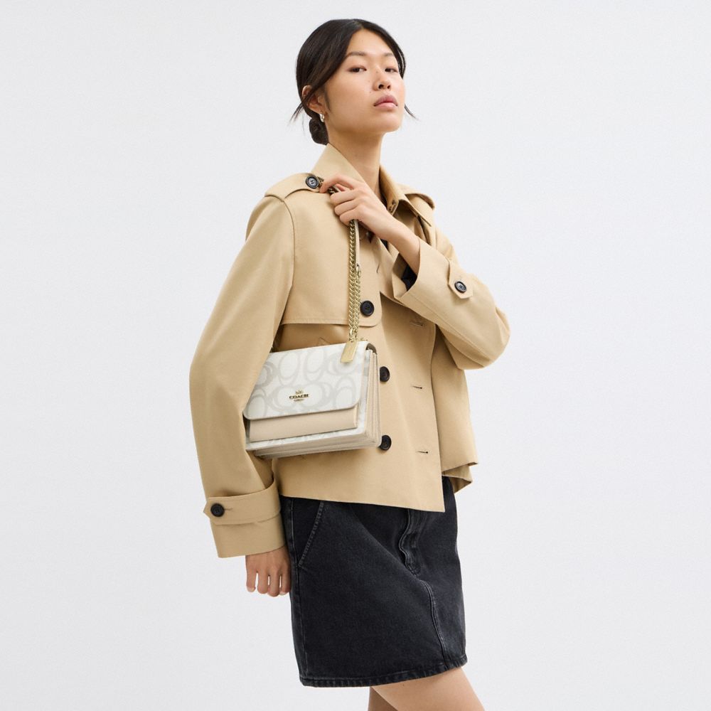 COACH®,Klare Crossbody Bag In Sketch Signature Canvas,,Detail View