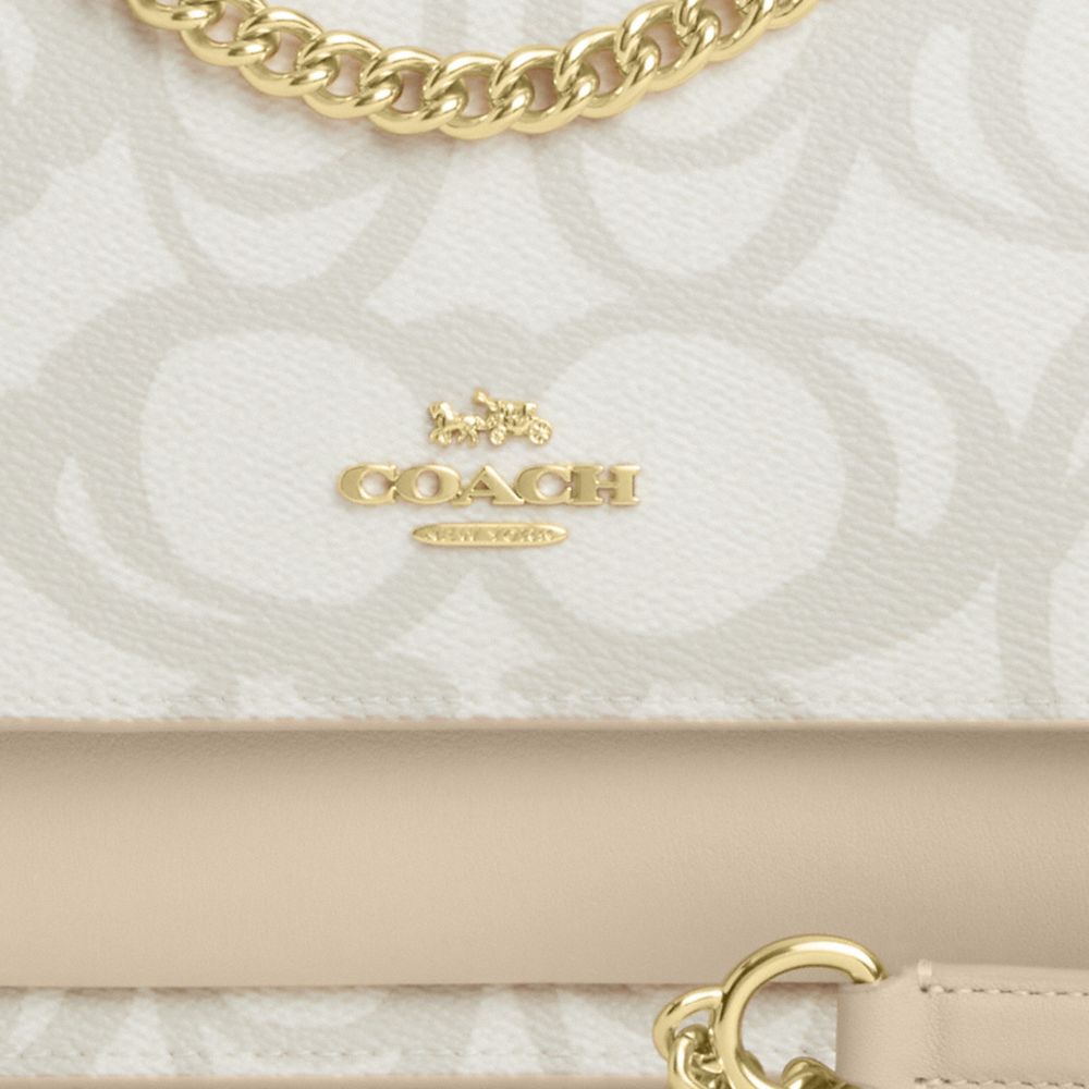 COACH®,Klare Crossbody Bag In Sketch Signature Canvas,,Closer View
