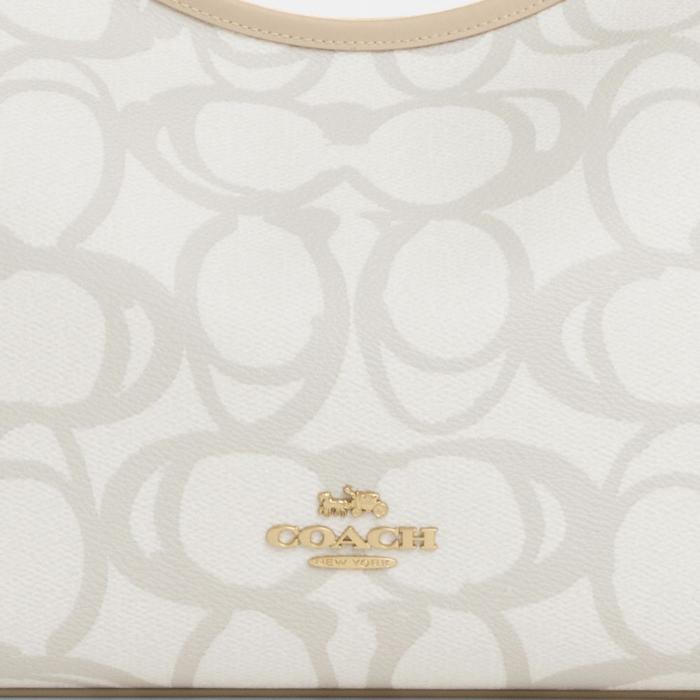 COACH®,Laurel Shoulder Bag In Sketch Signature Canvas,,Closer View