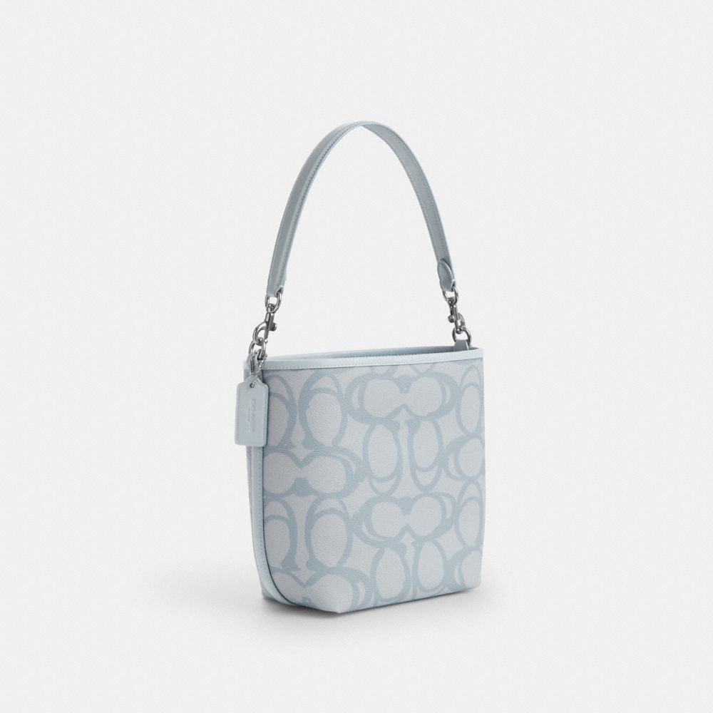 COACH®,City Bucket Bag In Sketch Signature Canvas,,Angle View