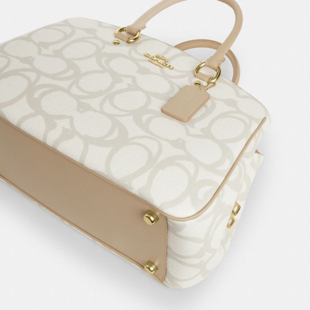 COACH®,Savannah Carryall Bag In Sketch Signature Canvas,,Outsole View