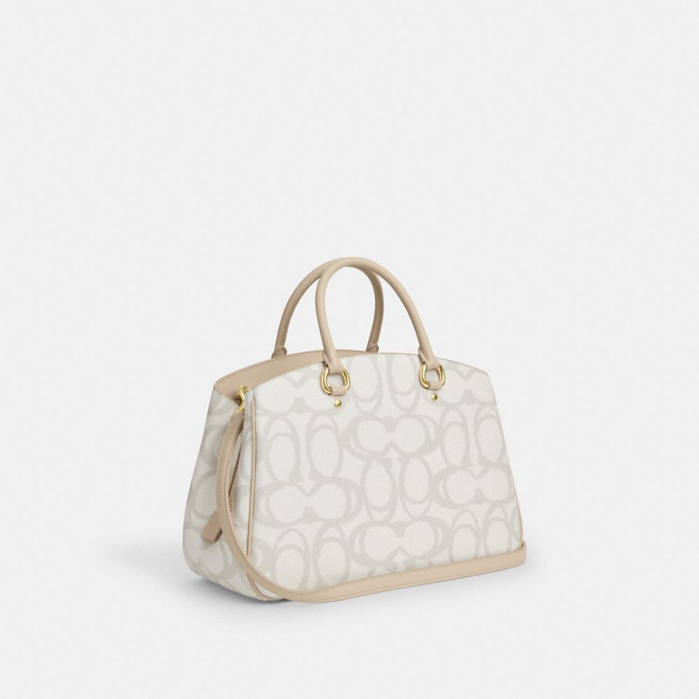 COACH®,Savannah Carryall Bag In Sketch Signature Canvas,,Angle View