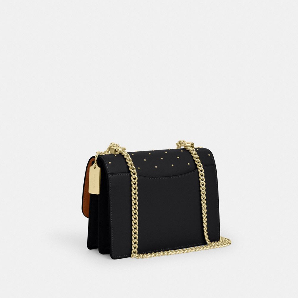 COACH®,クレア クロスボディ バッグ・リベット,斜め掛け&ボディバッグ,ﾌﾞﾗｯｸ