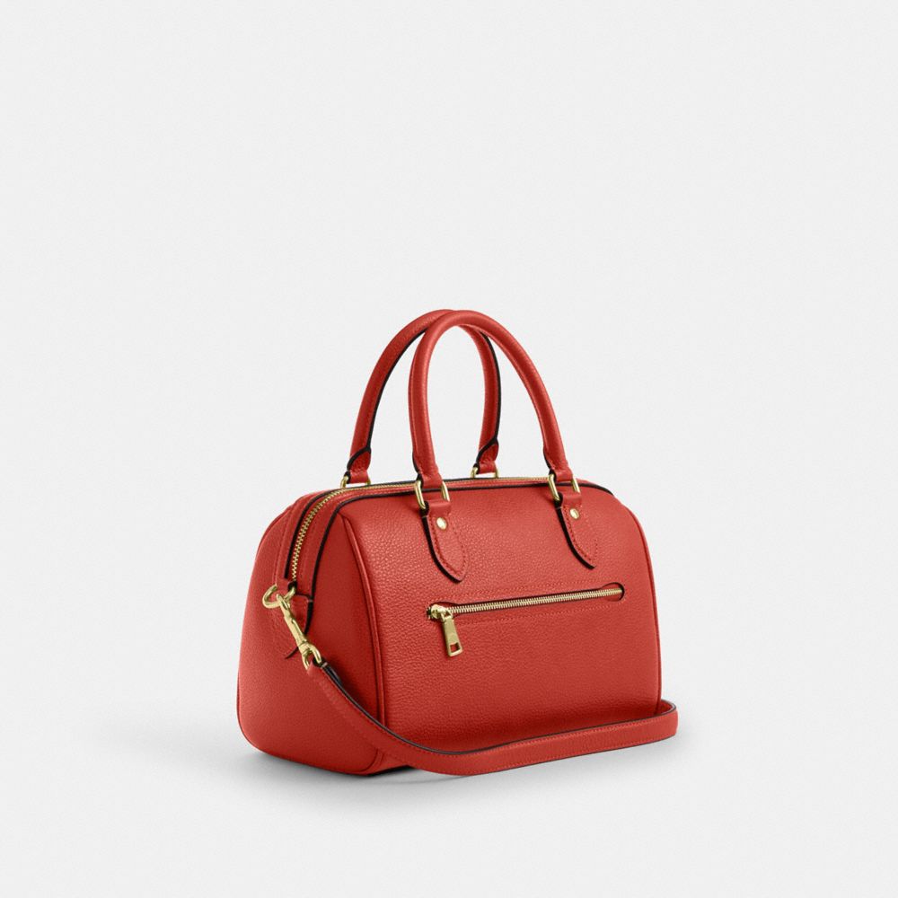 COACH®,Rowan Satchel Bag With Charms,,Angle View