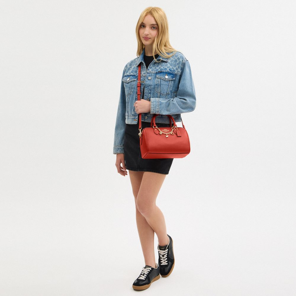 COACH®,Rowan Satchel Bag With Charms,