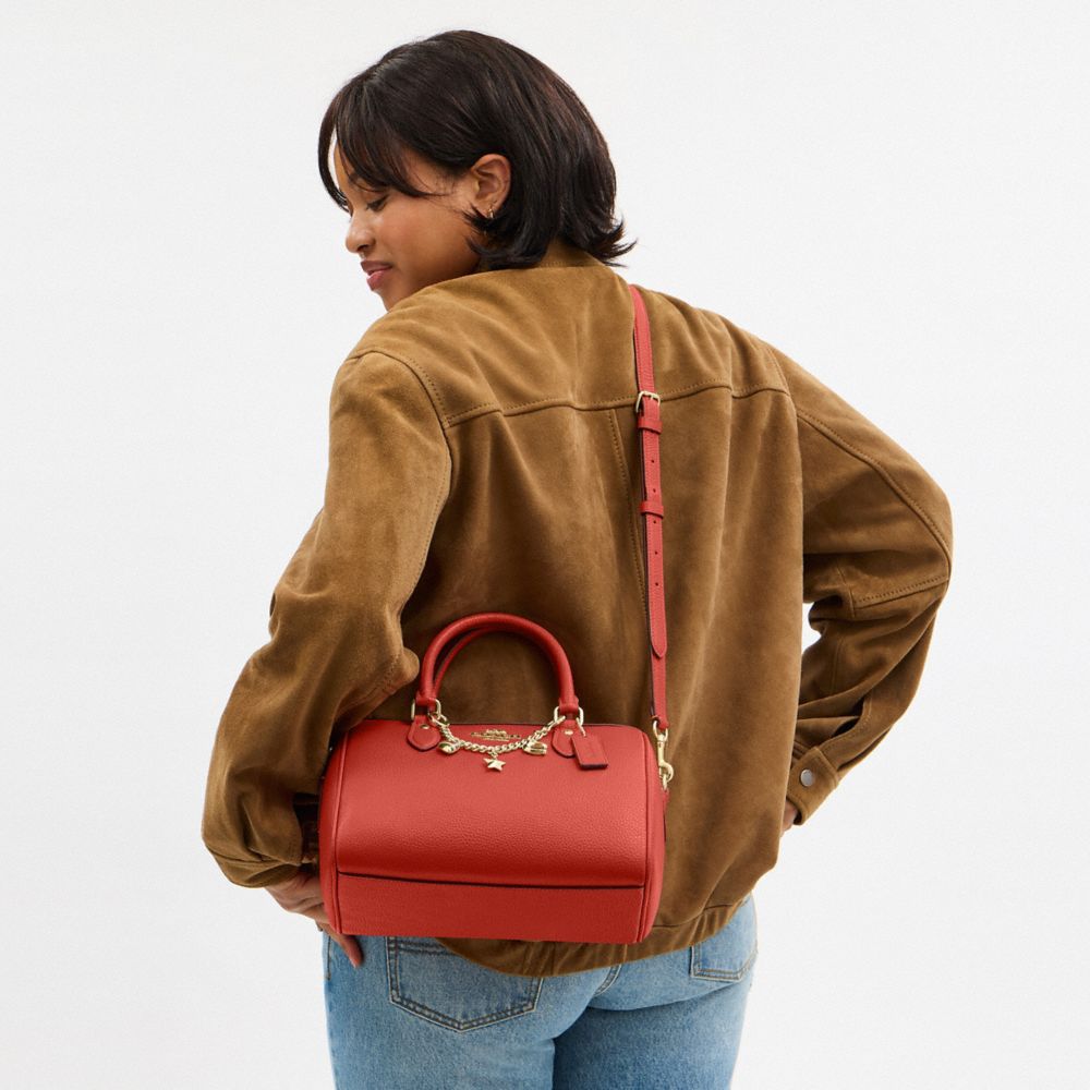 COACH®,Rowan Satchel Bag With Charms,