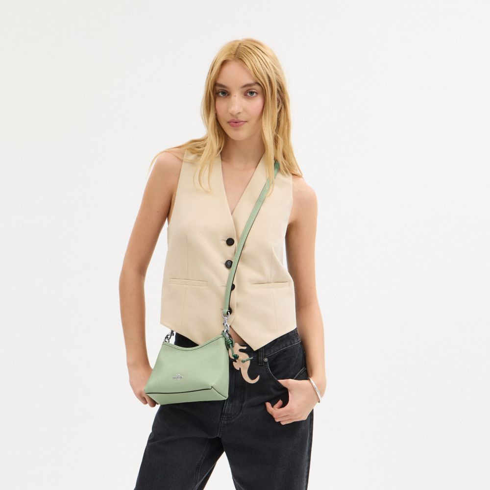 COACH®,Laurel Small Shoulder Bag With Seahorse Charm,
