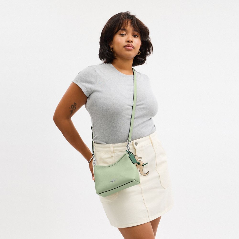 COACH®,Laurel Small Shoulder Bag With Seahorse Charm,