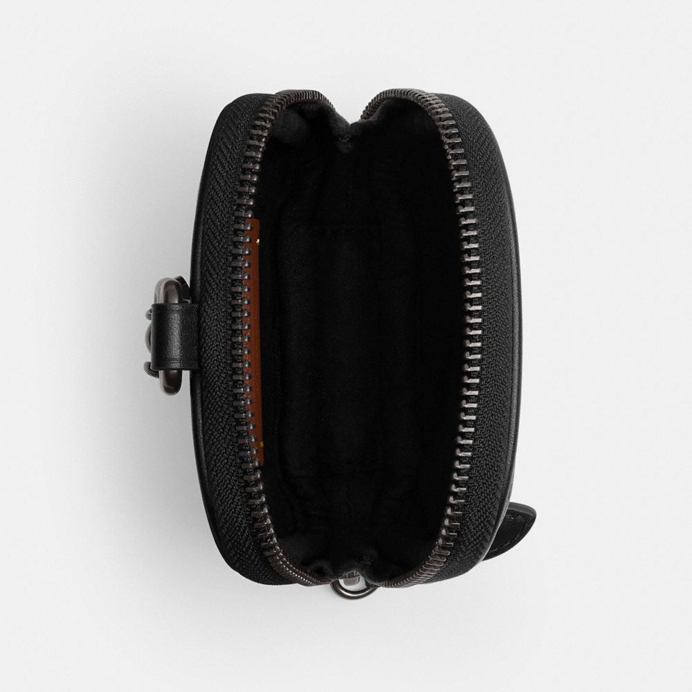 Coach Clip On Pouch In Signature Canvas