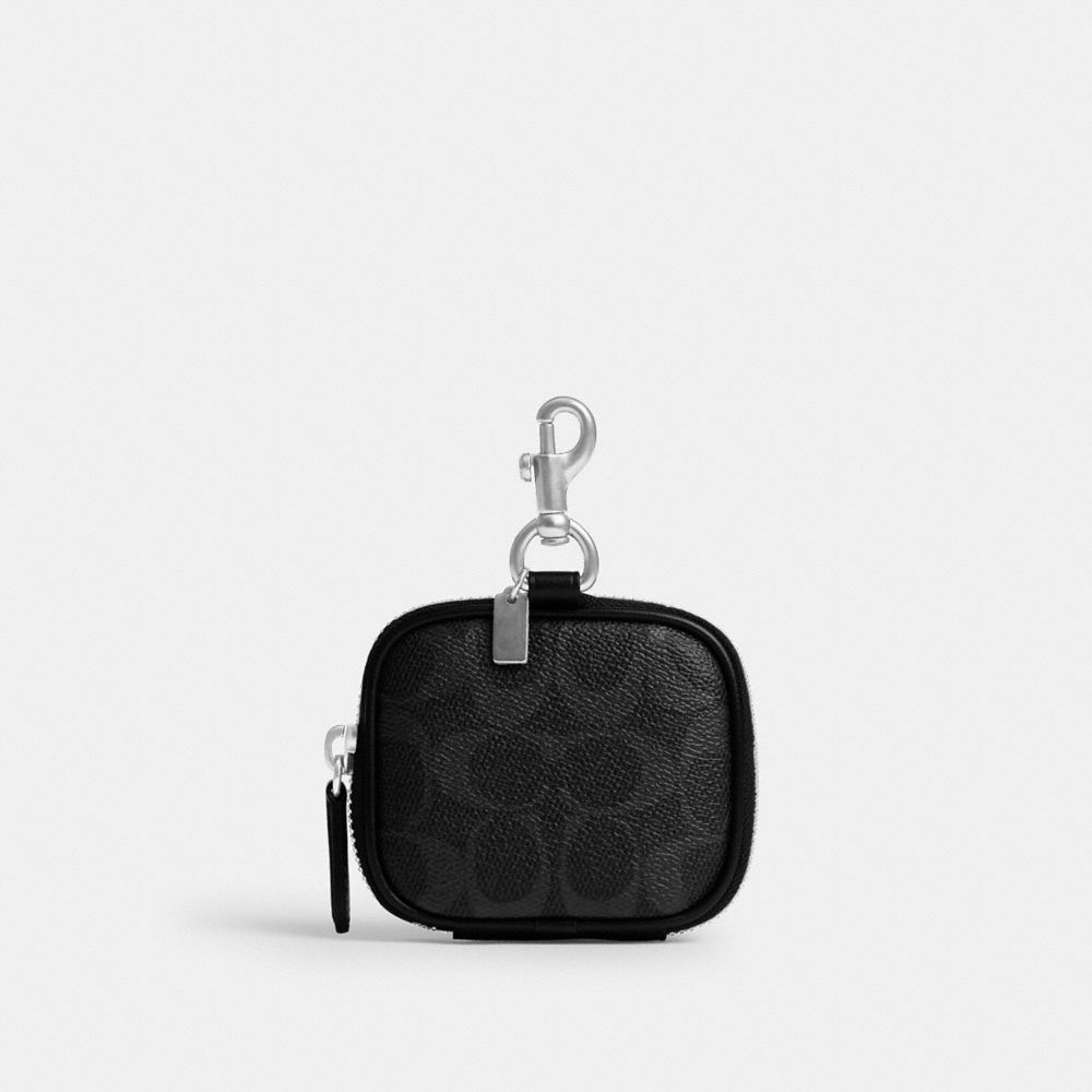 Мужские сумки Coach Clip On Pouch In Signature Canvas — фото 2