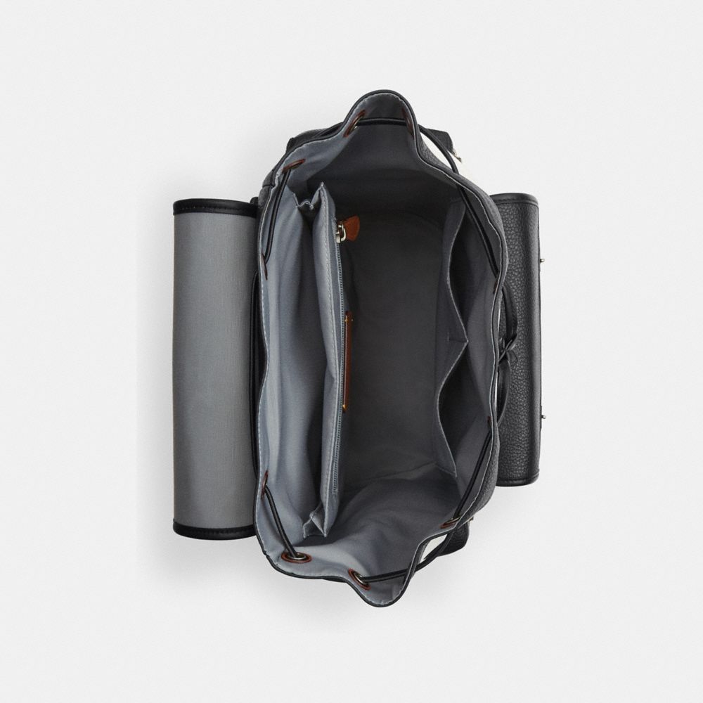 COACH®,Sprint Backpack In Colorblock Signature Canvas,,Inside View,Top View