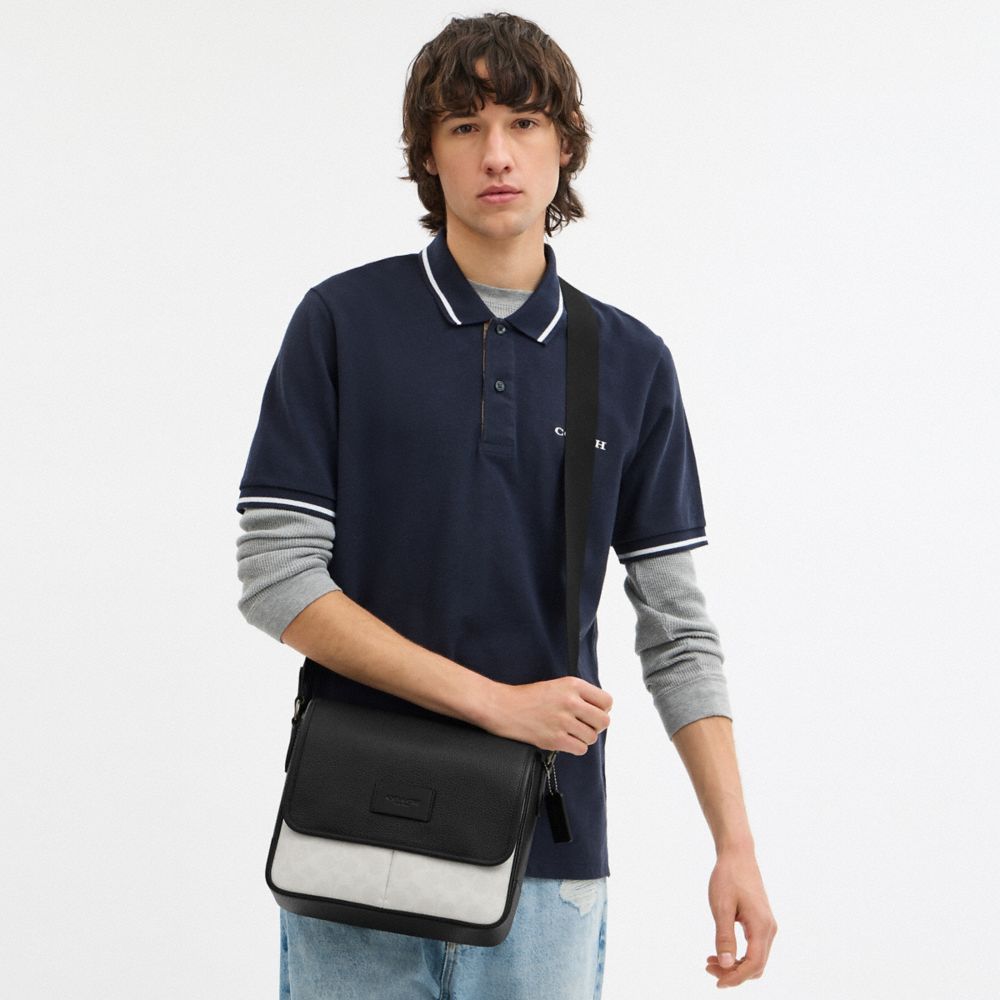 COACH®,Sprint Map Bag 25 In Colorblock Signature Canvas,,Detail View