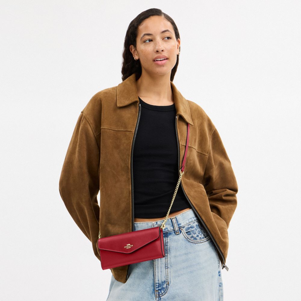 COACH®,Klare Wallet With Chain,