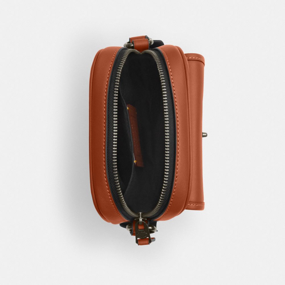 COACH®,Turnlock Crossbody Bag,,Inside View,Top View