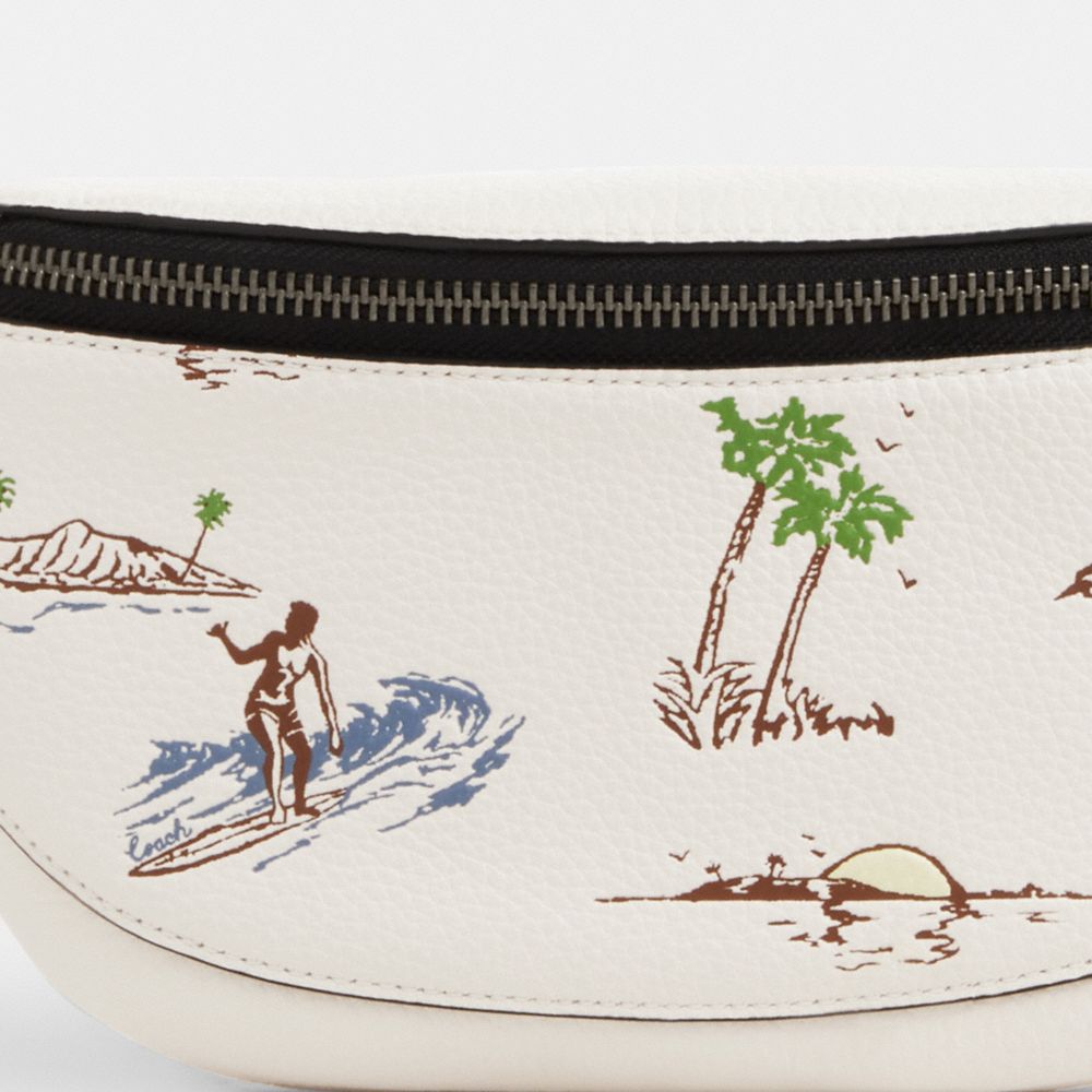 COACH®,Warren Mini Belt Bag With Surf Print,,Closer View