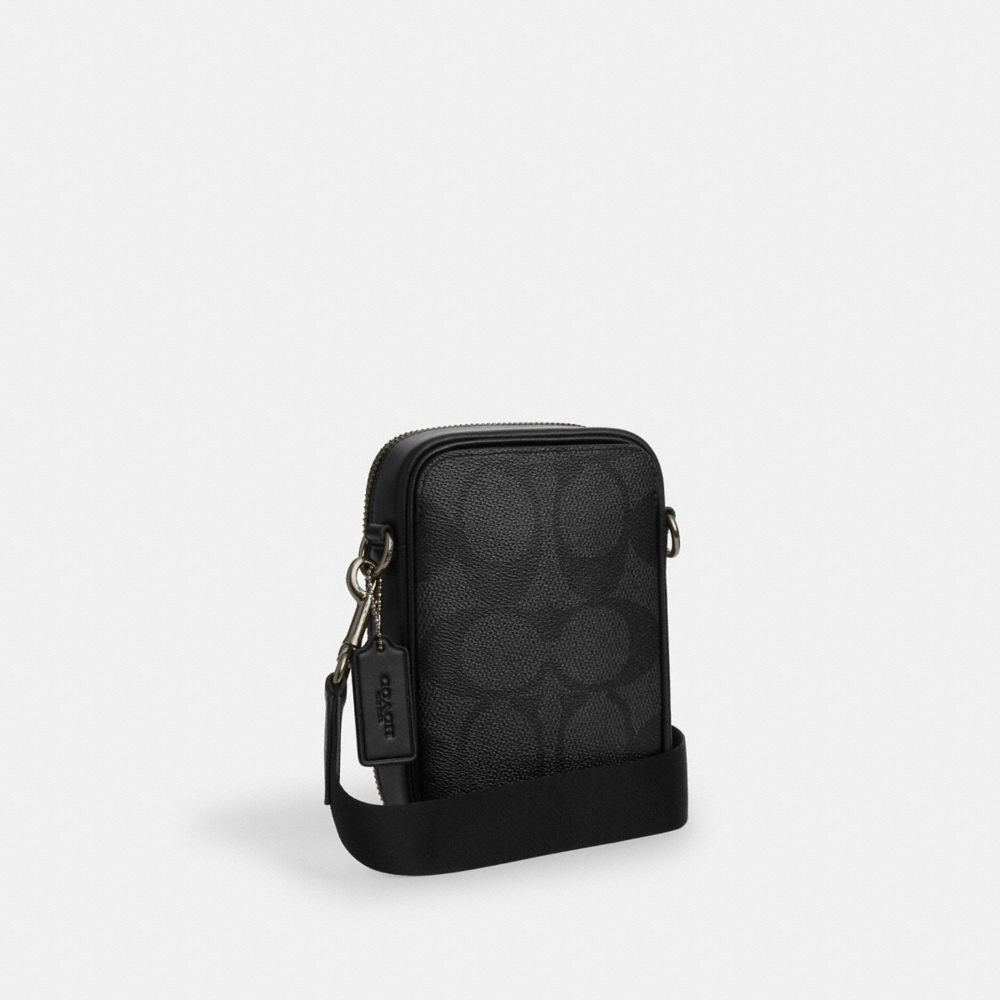 COACH®,Stanton Crossbody Bag In Signature Canvas,,Angle View