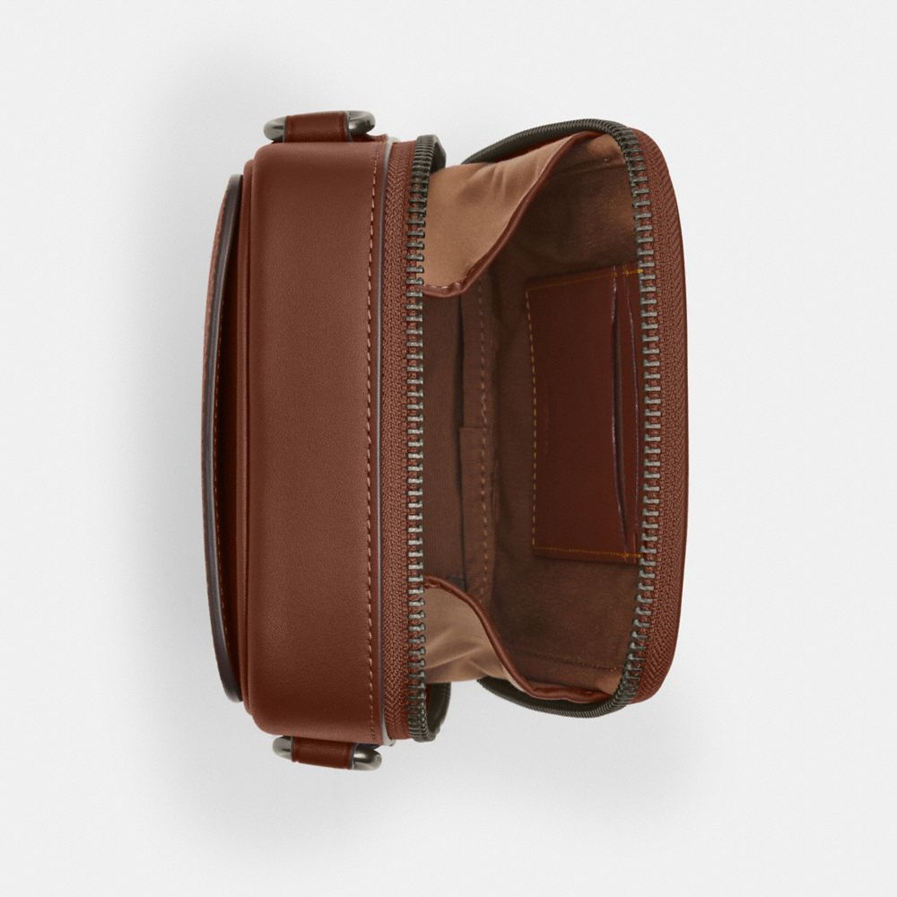 COACH®,Stanton Crossbody Bag In Signature Canvas,,Inside View,Top View