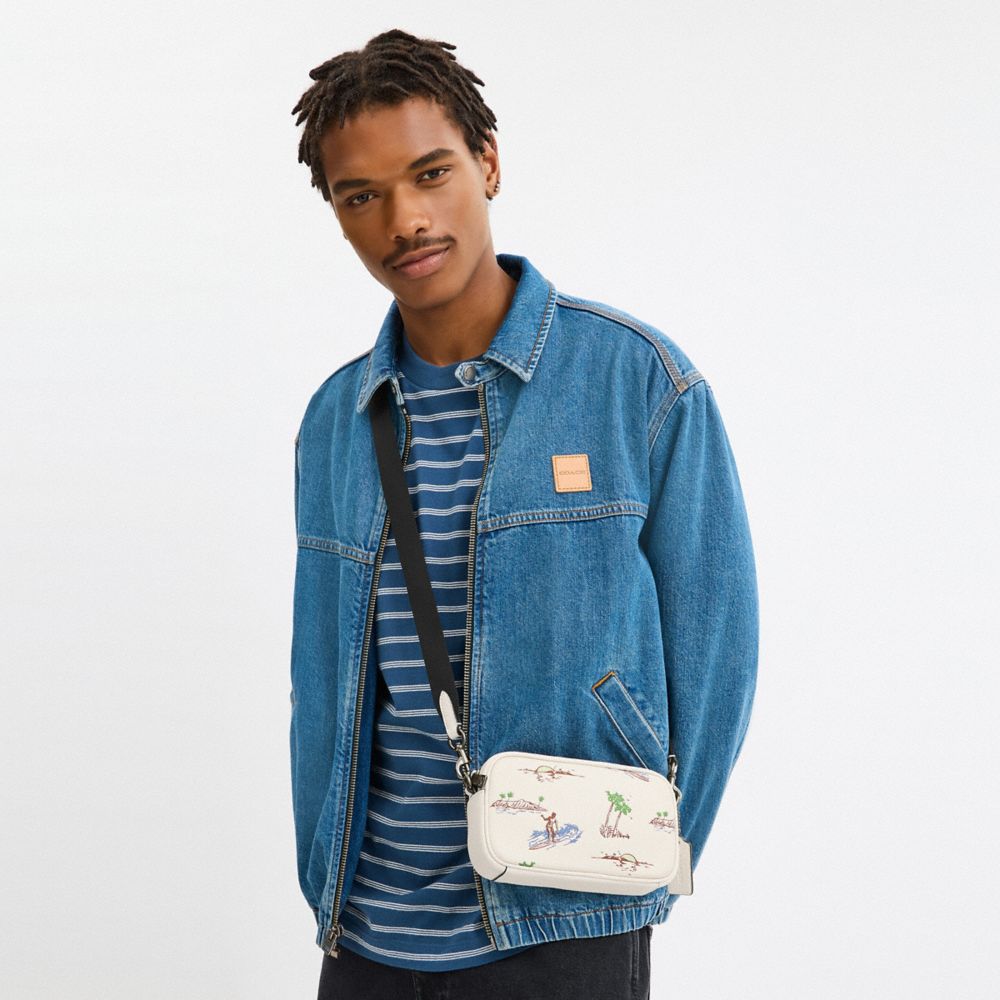 COACH®,Jayden Crossbody Bag With Surf Print,,Detail View