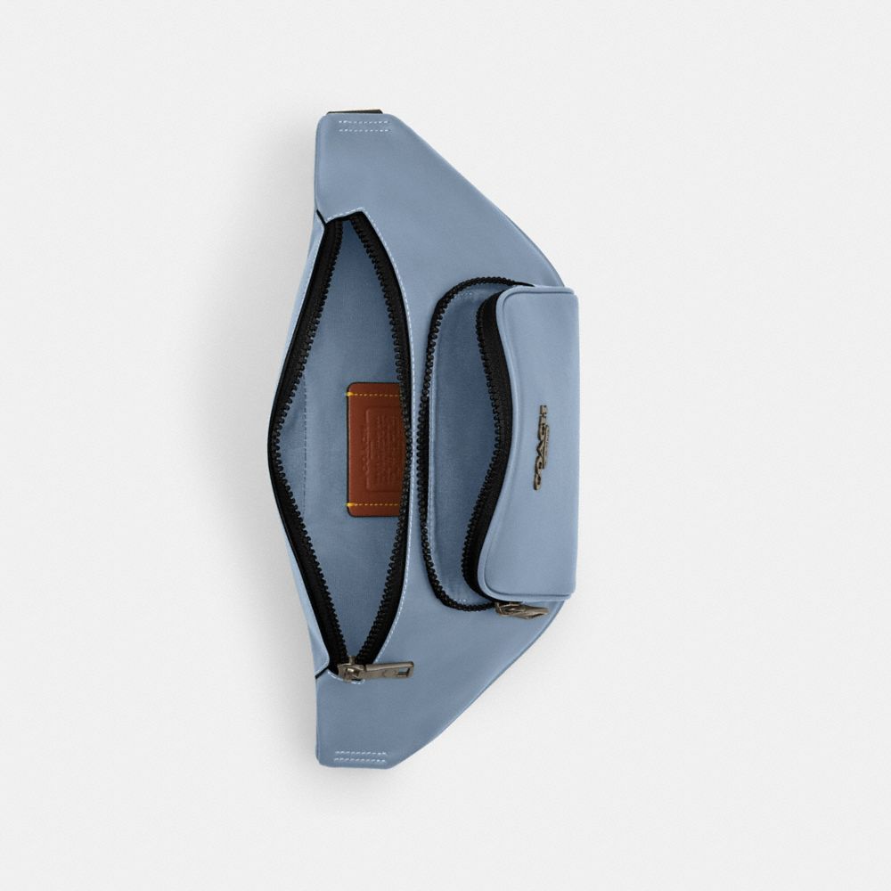COACH®,Cuir lisse,Bronze/Lapis Pâle,Inside View,Top View