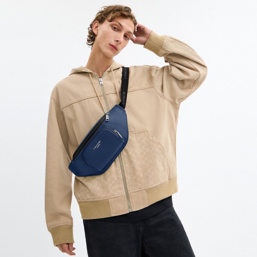 COACH®,Argent/Bleu Profond,Detail View