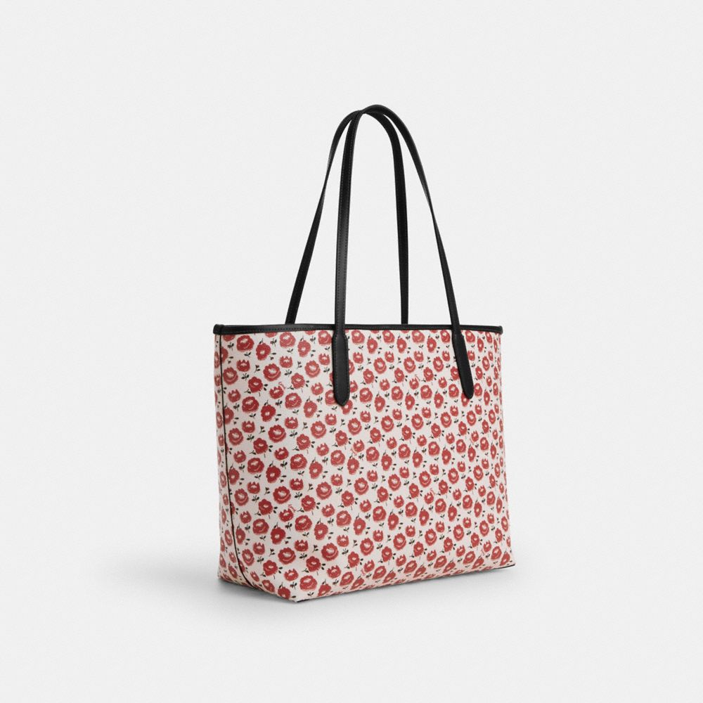 COACH®,Argent/Craie/Noir Multi,Angle View