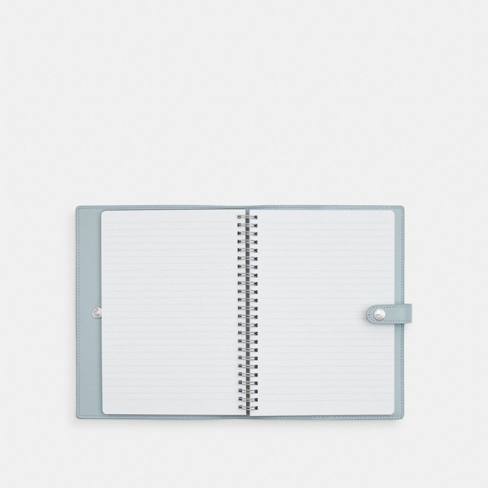 COACH®,Notebook In Sketch Signature Canvas,,Inside View,Top View