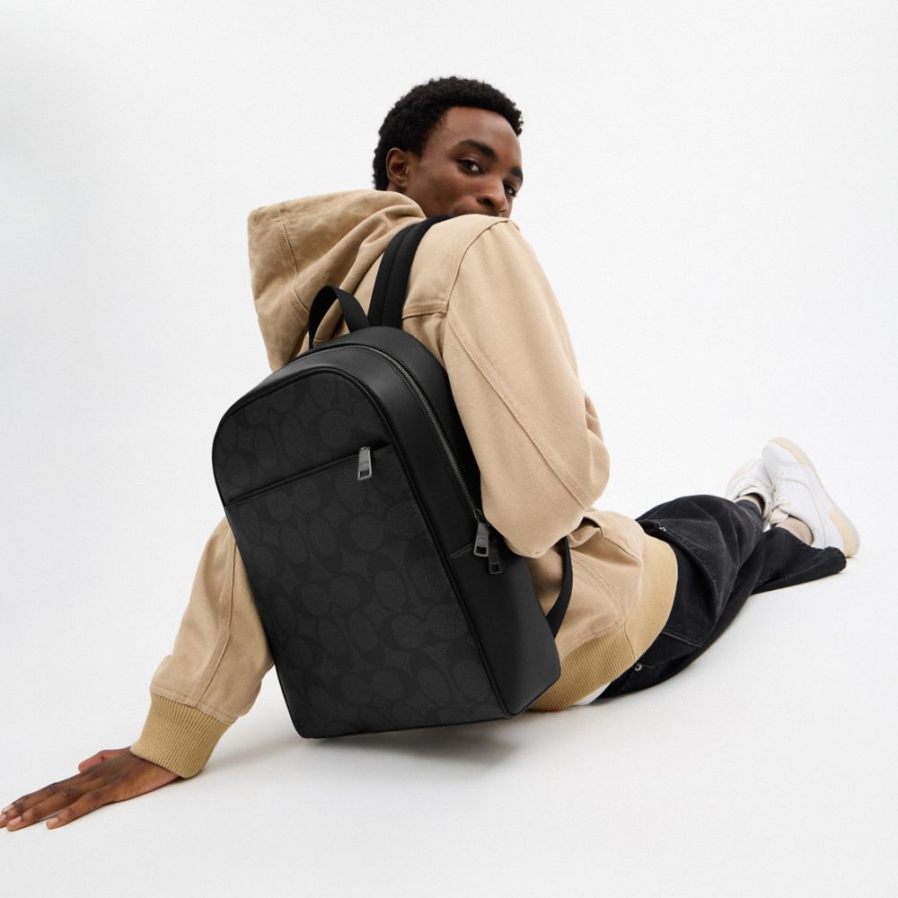 COACH®,Owen Backpack In Signature Canvas,,Detail View