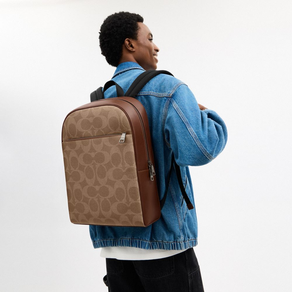COACH®,Owen Backpack In Signature Canvas,,Detail View