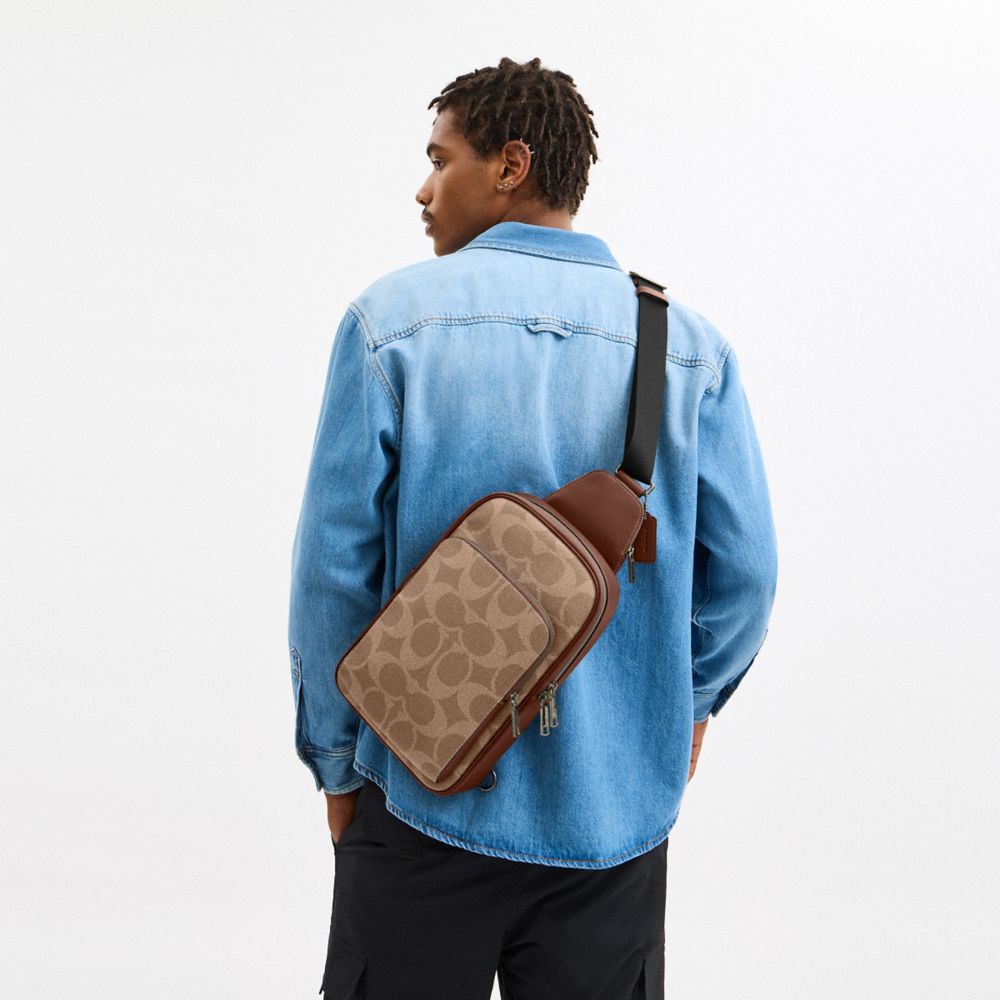 COACH®,Ethan Pack In Signature Canvas,,Detail View