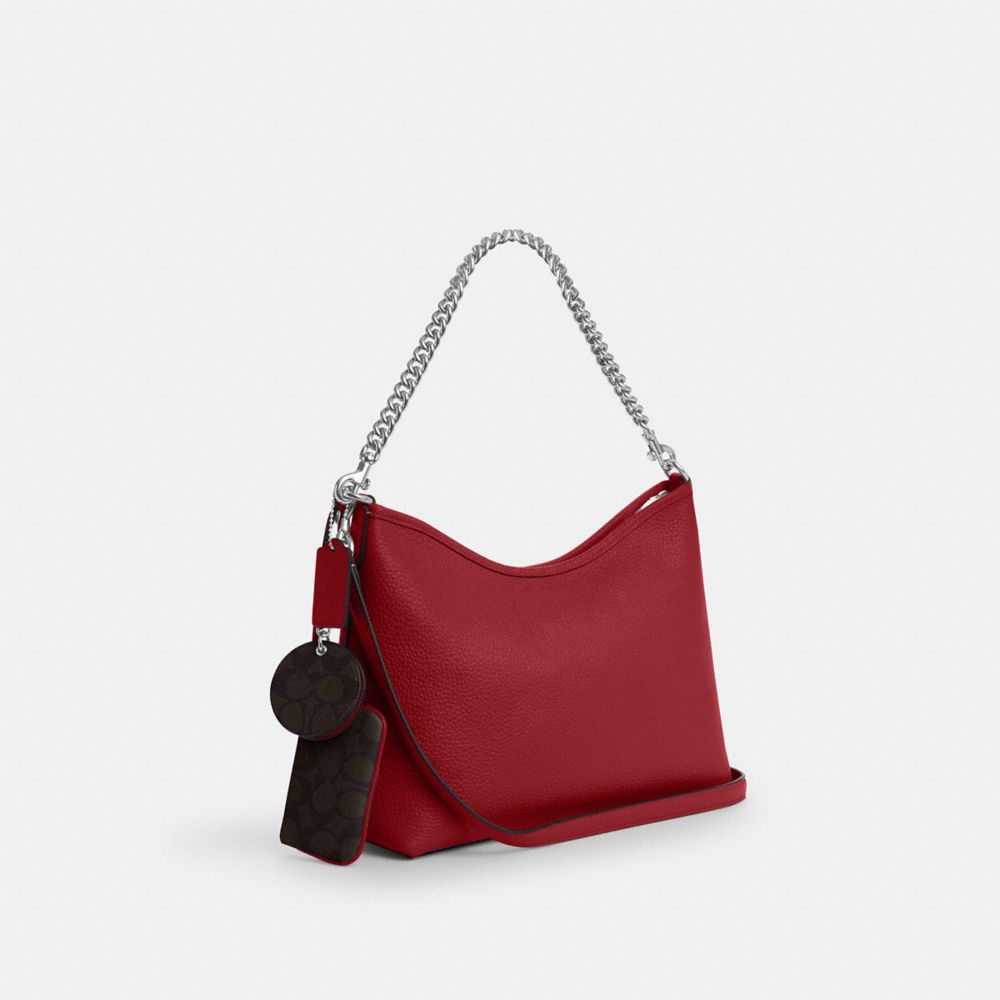 COACH®,Laurel Shoulder Bag With Mirror Charm And Pouch,,Angle View