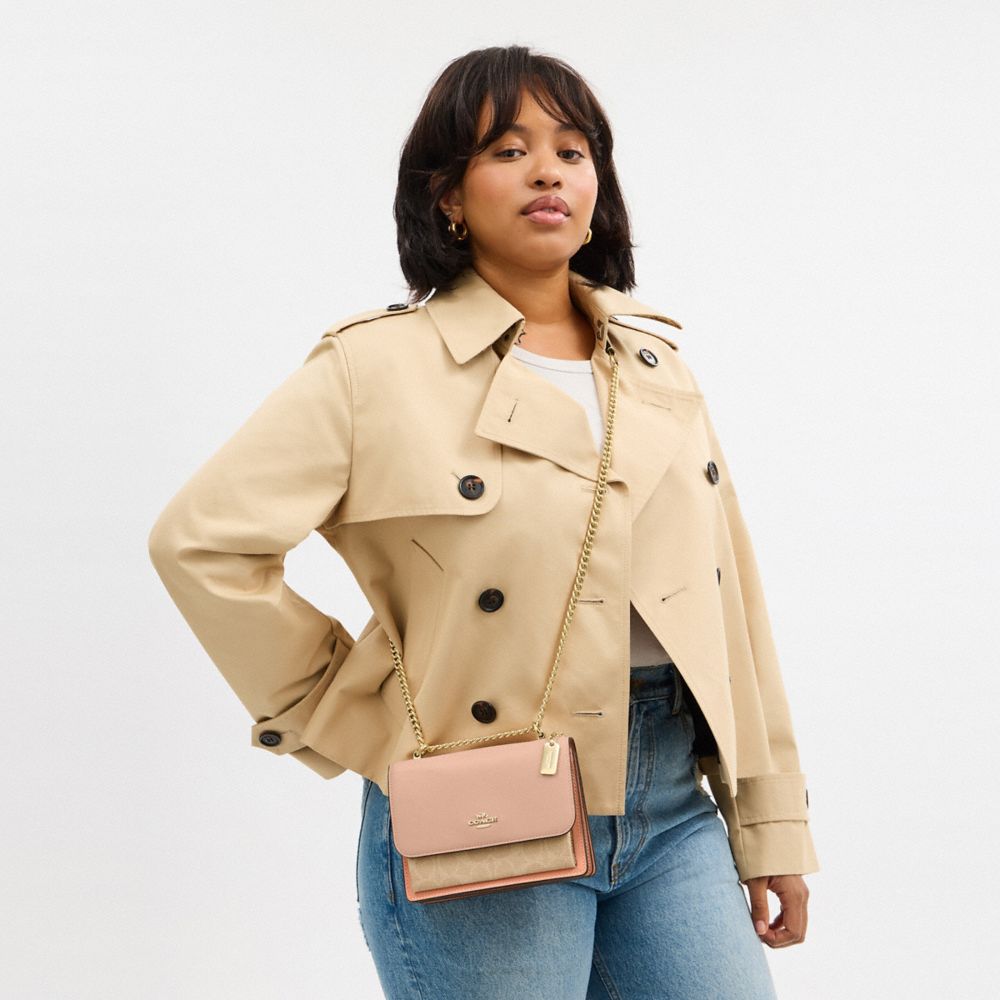COACH®,Mini Klare Crossbody Bag In Colorblock Signature Canvas,