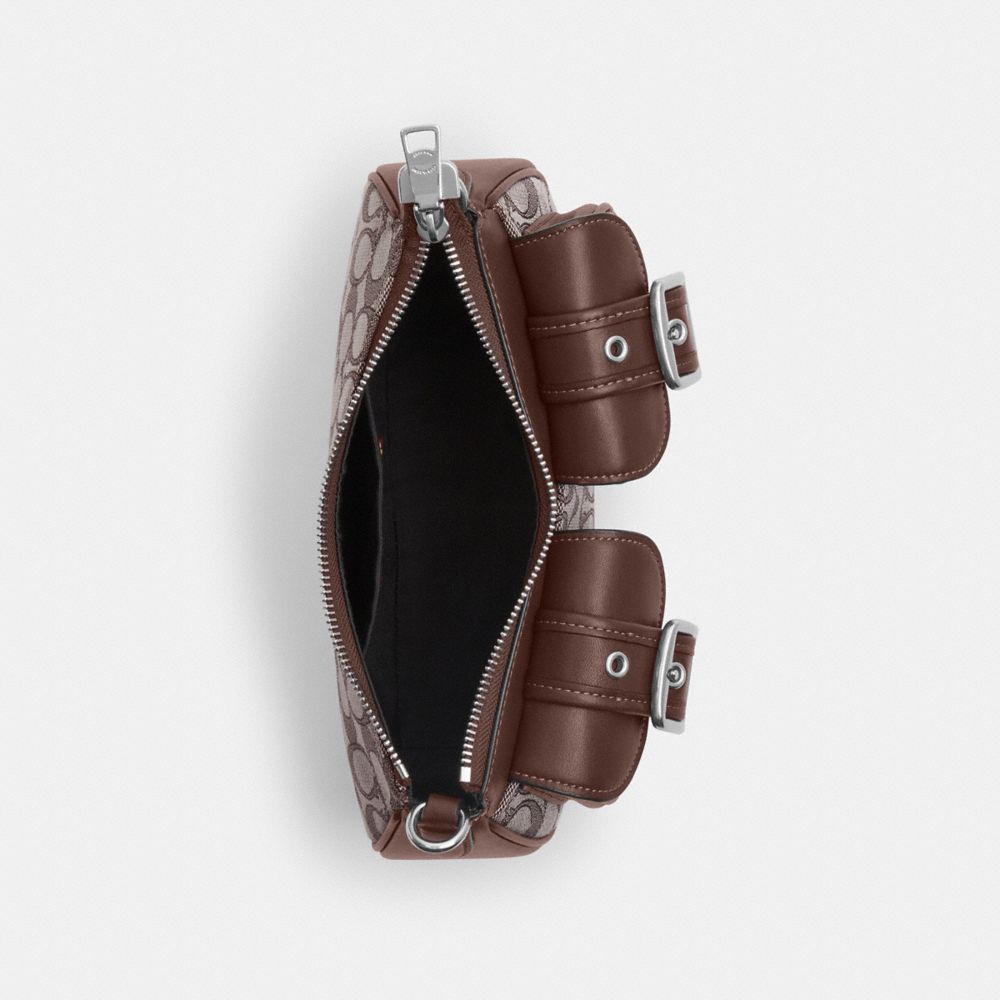 COACH®,Ashton Shoulder Bag In Signature Jacquard,,Inside View,Top View