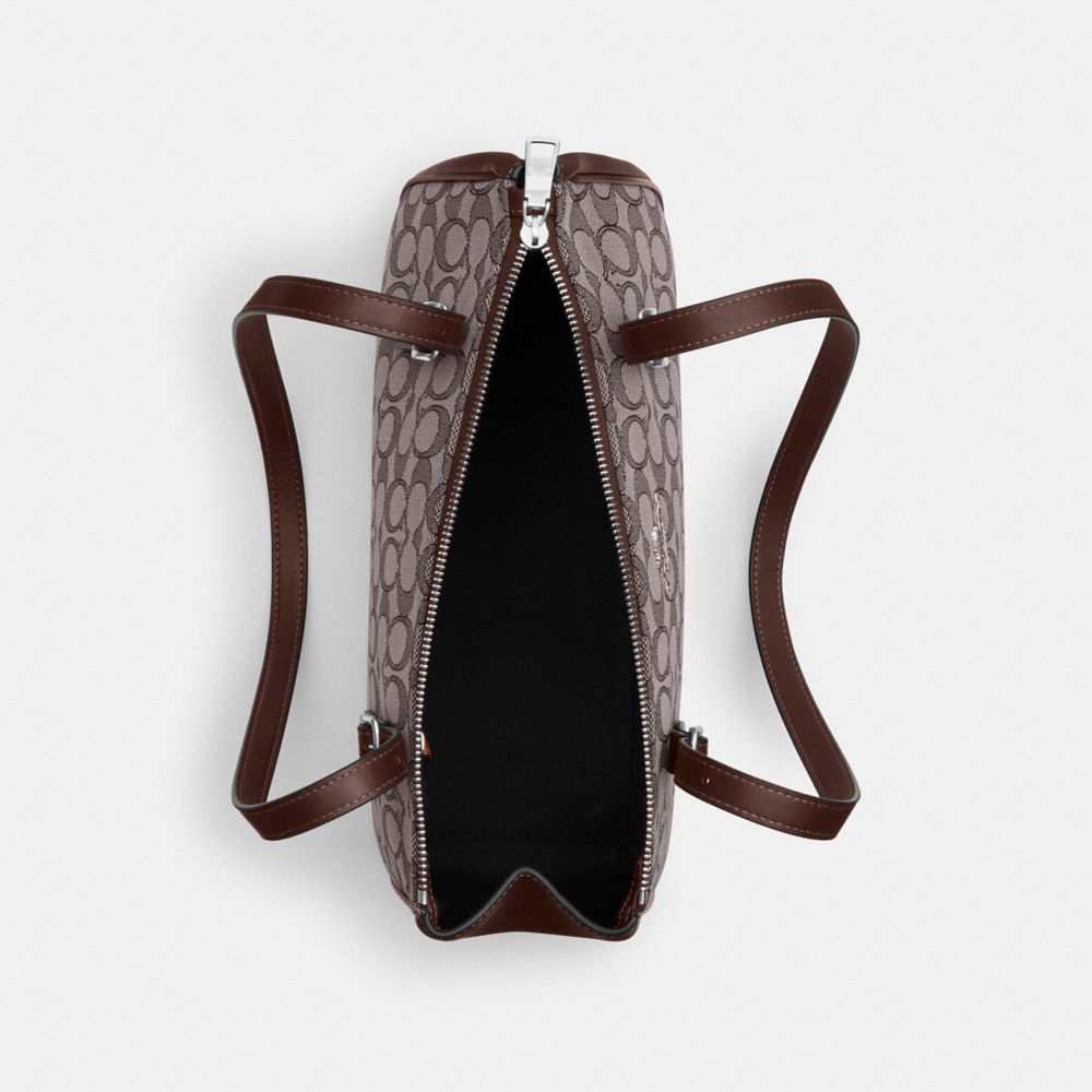 COACH®,Asher Shoulder Bag In Signature Jacquard,,Inside View,Top View