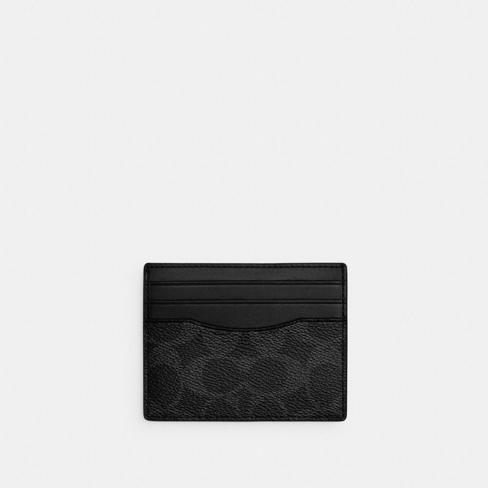 COACH®,Card Case In Signature Canvas,,Front View