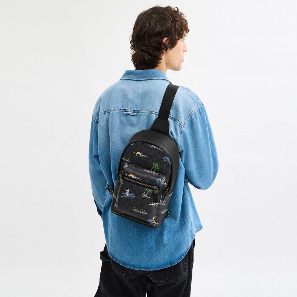 COACH® Outlet | West Pack In Signature Camo Print