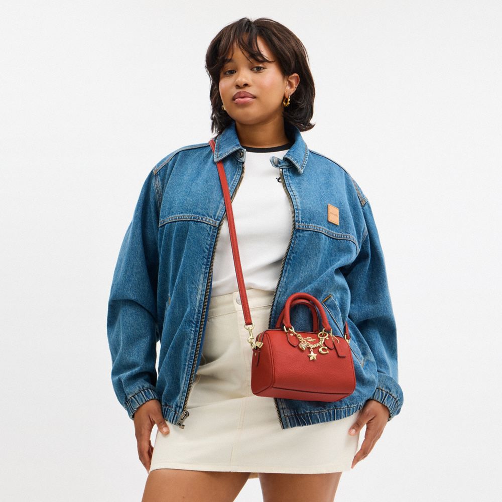 COACH®,Mini Rowan Crossbody Bag With Charms,
