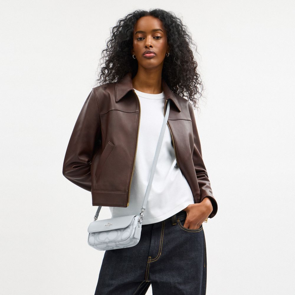 COACH®,Hailey Flap Bag In Sketch Signature Canvas,