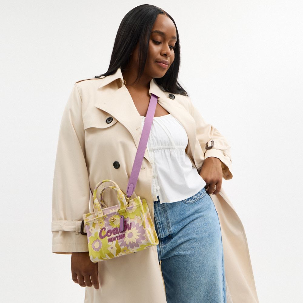 COACH®,Cargo Tote Bag 20 With Floral Print,