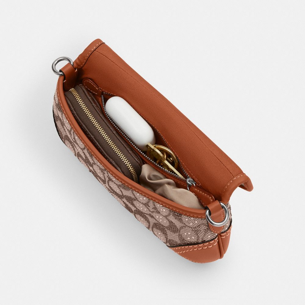 COACH®,Soho Bag 25 In Crystal Signature Jacquard,,Inside View,Top View