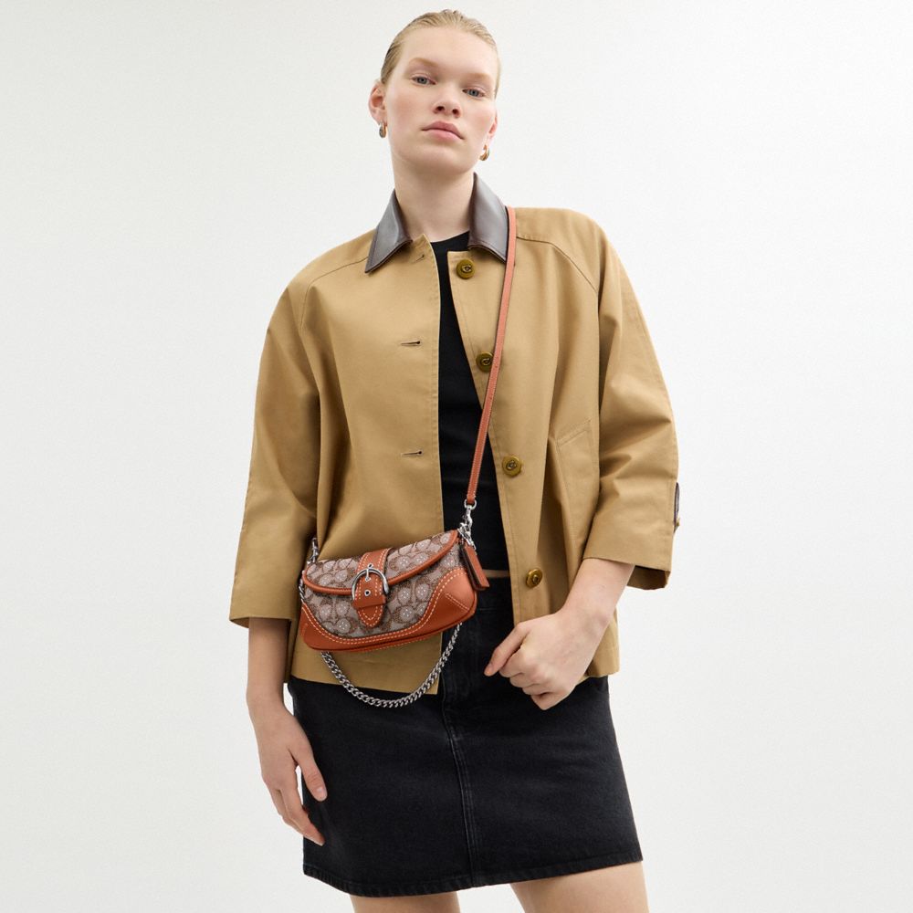 COACH®,Soho Bag 25 In Crystal Signature Jacquard,