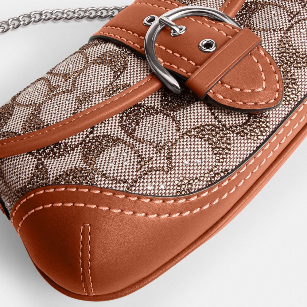 COACH®,Soho Bag 25 In Crystal Signature Jacquard,,Closer View