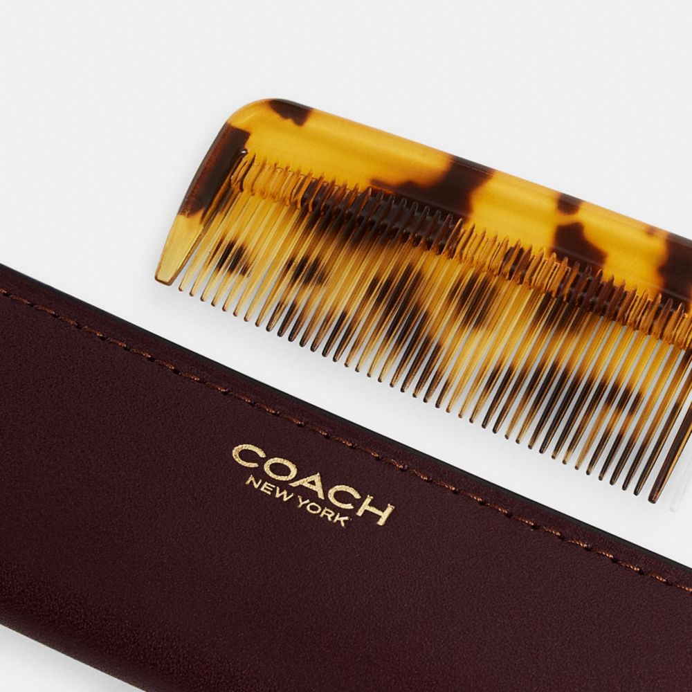 Coach Comb With Sleeve In Multi