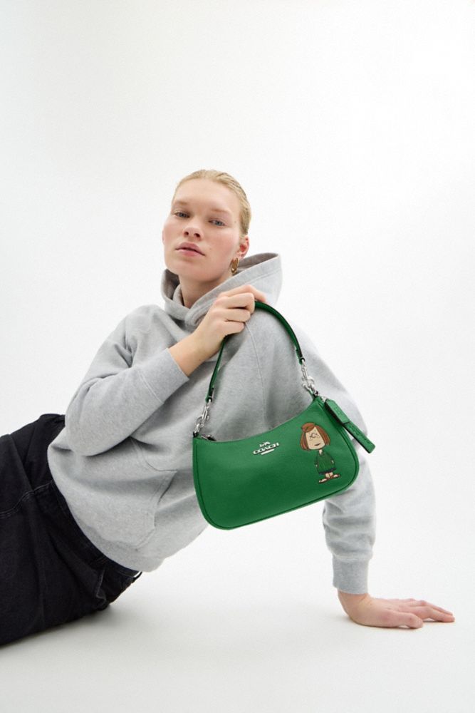 COACH®,Coach X Peanuts Teri Shoulder Bag With Peppermint Patty,