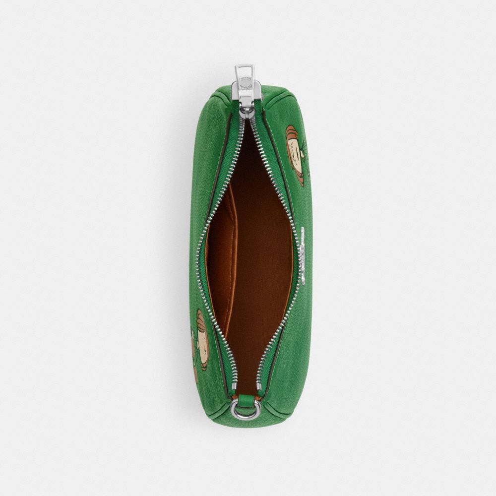 COACH®,Coach X Peanuts Teri Shoulder Bag With Peppermint Patty,,Inside View,Top View