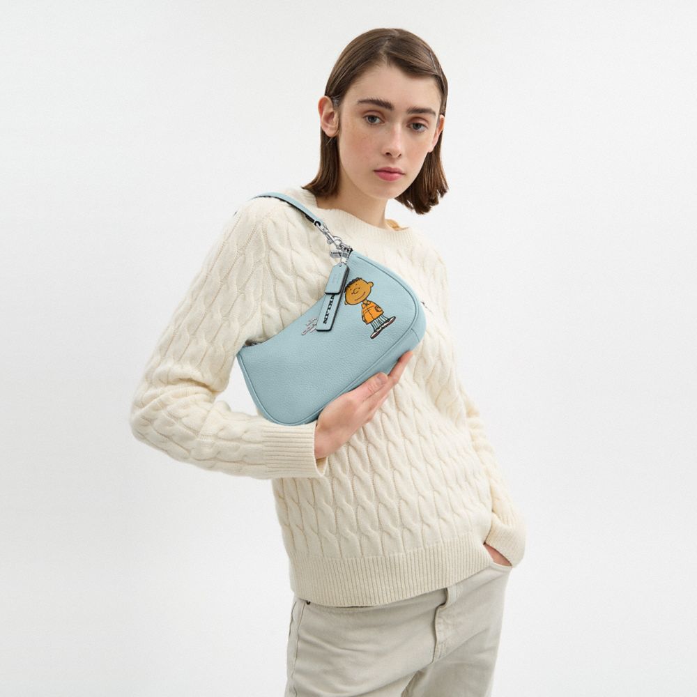COACH®,Coach X Peanuts Teri Shoulder Bag With Franklin,,Detail View