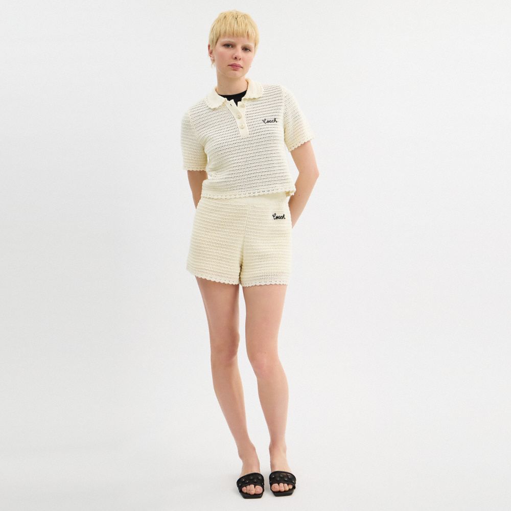 COACH®,Knit Shorts,,Scale View