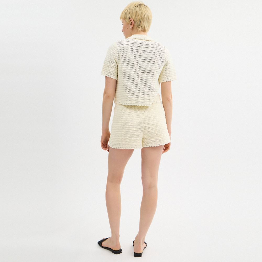 COACH®,Knit Shorts,,Scale View