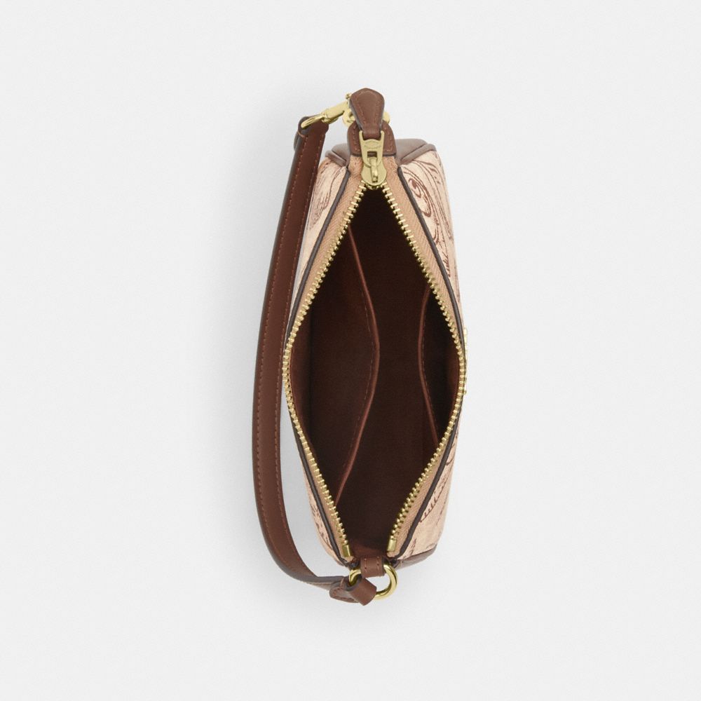 COACH®,Nolita 19 In Signature Canvas With Shell Print,,Inside View,Top View